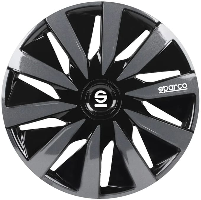 Sparco Wieldoppen Lazio - 16 inch - Zwart/Grijs