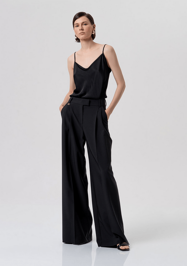 zwart vrouw paleis broek