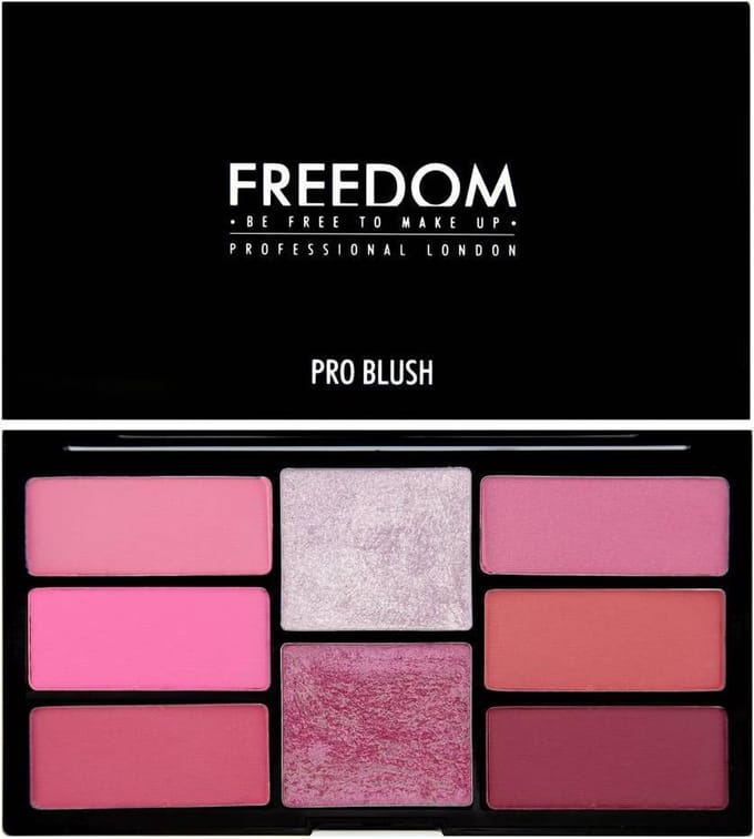 Makeup Revolution Freedom Pro Blush & Highlight Palette - Pink & Baked