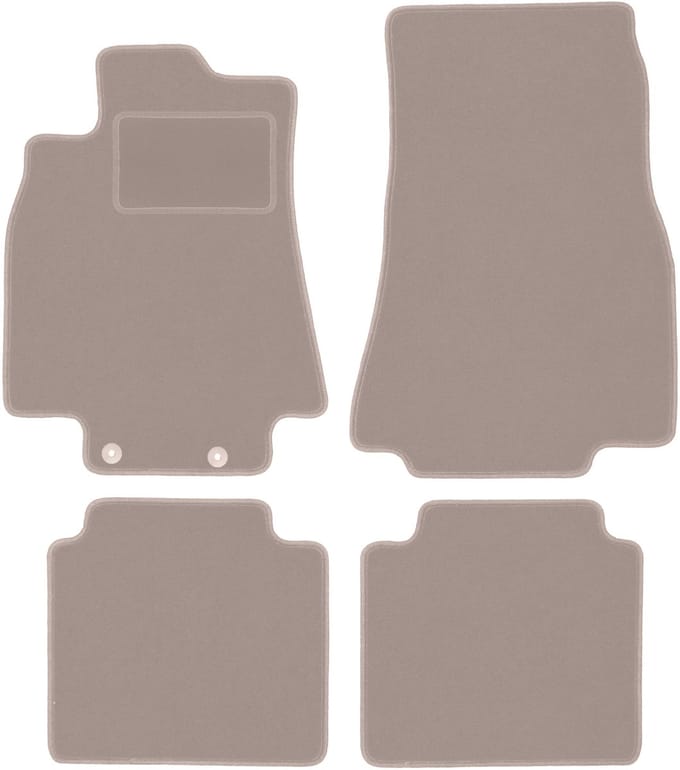 Beige veloursmatten voor: Mercedes B-Klasse W245 hatchback (2005-2011)