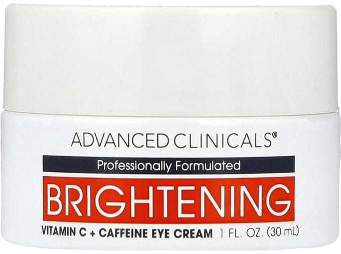 Advanced Clinicals, verhelderende oogcrème met vitamine C en cafeïne, 30 ml