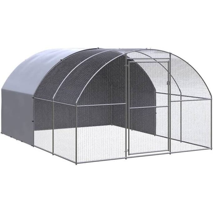 Maison Exclusive - Poulailler d'extérieur 3x4x2 m Acier galvanisé