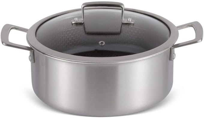 Edënbërg Exclusive Line - Kookpan met Deksel - 22 cm - 3-laags antiaanbaklaag - Keramisch