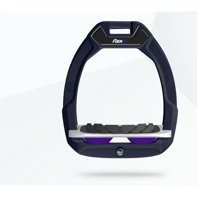 Veiligheidsstijgbeugels Met Grip Blauw/Grijs/Paarse Schuin Flex-On Safe-On