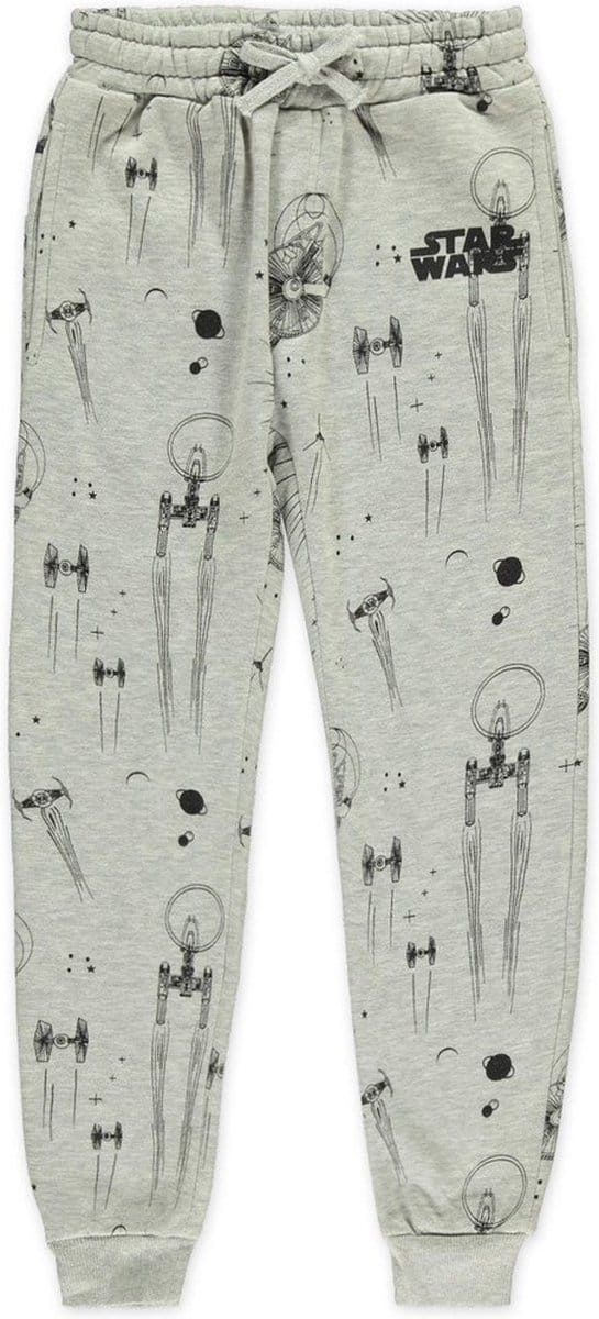 Disney Star Wars - Space Vehicles Kinder joggingbroek - Kids 146 - Grijs