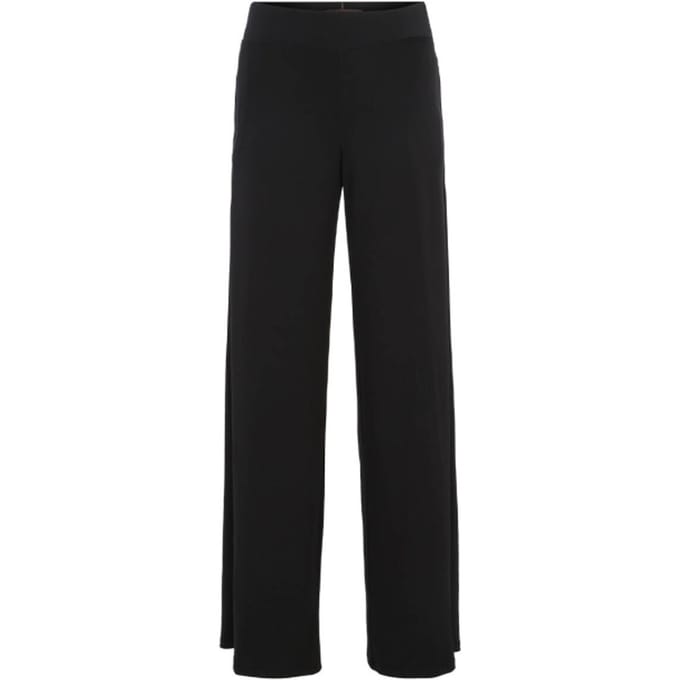 Straight leg stoffen broek met elastische band