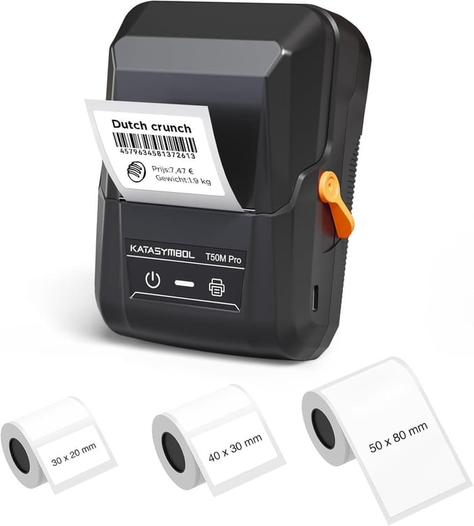 Label Printer - Etiket Maker - Organiseren Thuis Kantoor - Smart App Connectiviteit - 3 Rollen Labels - Wit