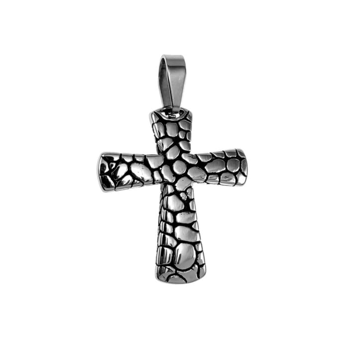 Kruis Hanger Unisex - Gepolijst RVS - Grote Kruishanger 61mm x 42mm - Dames – Heren
