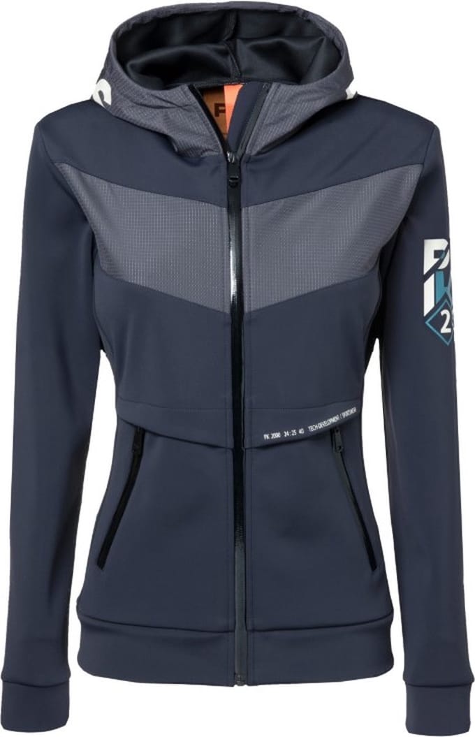 Softshell Jacket - Nastro - Capuchon - Ritszakken - Warme voering - Donkerblauw/Grijs - Charcoal - M/38