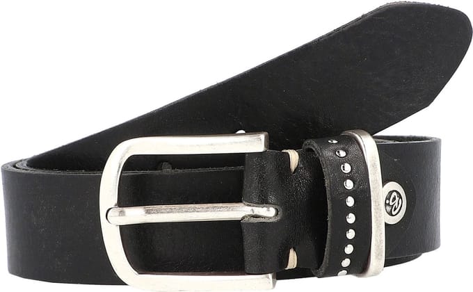 b.belt Leren Riem Cleo Belt W100 Schwarz Zwart