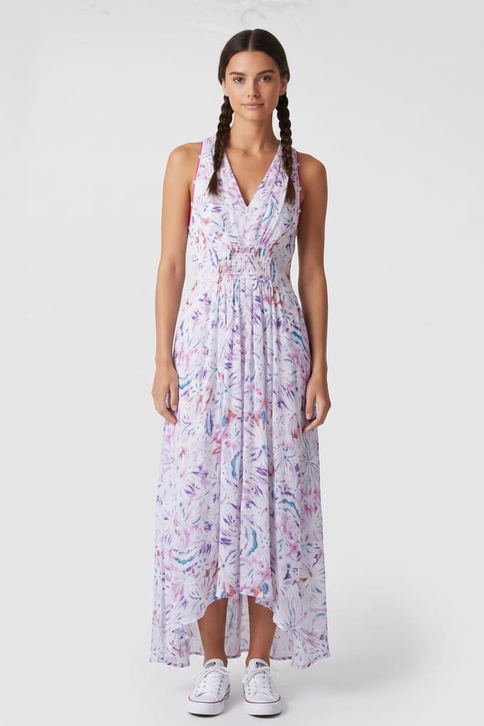IRO Paris Laini Dress Light Pink Multico Größe: 40 | Maxikleider Outlet | Damen | Rosa
