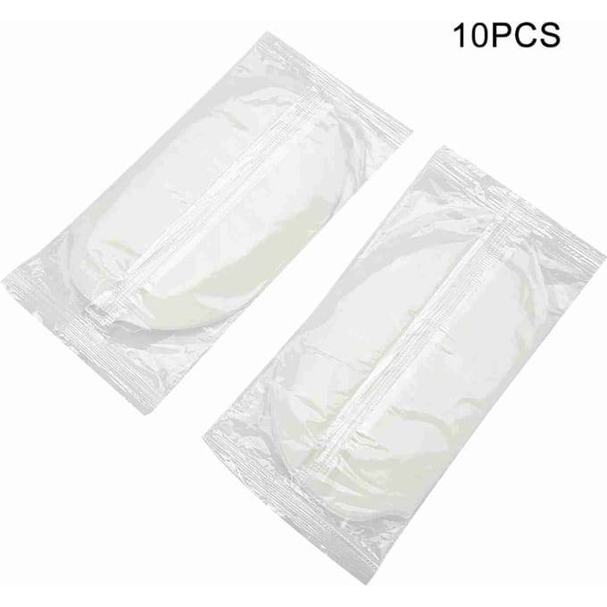 Coussinets absorbants jetables pour aisselles, en coton, unisexe, 20 pièces white