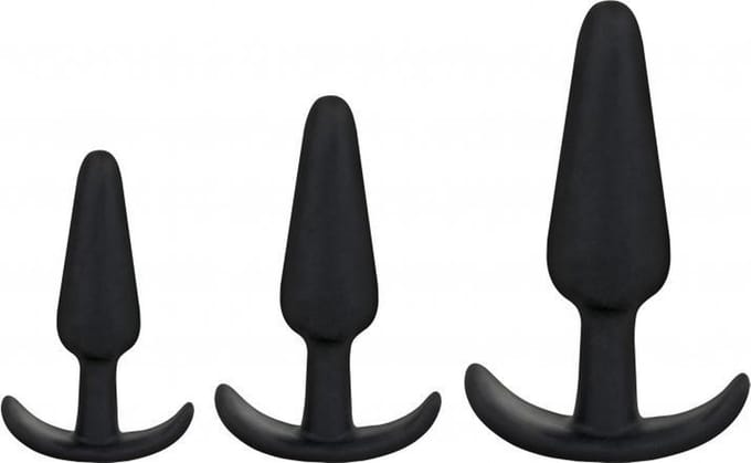 Naughty 1 Trainer Set - Black - Butt Plugs & Anal Dildos - Doc Johnson (all),Doc Johnson - Mood - black