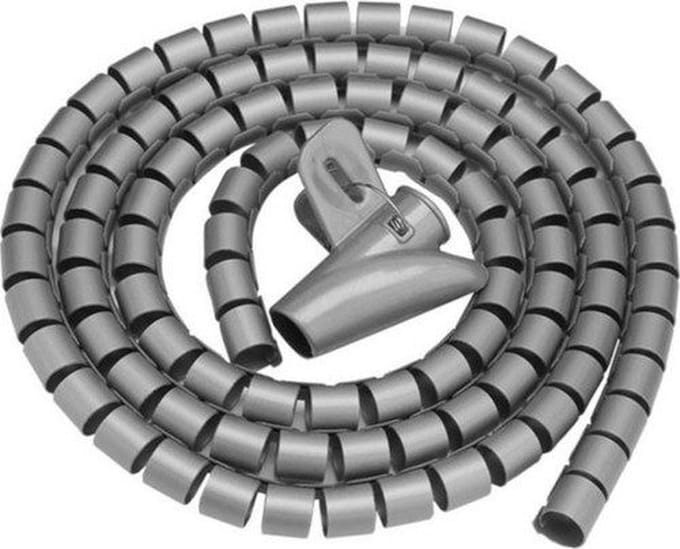 Tack Ritsslang - Ø28mm - Spiraalslang - Kabels Wegwerken en Beschermen - 2 meter - Zilver