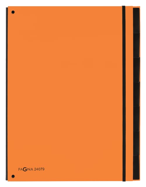 Sorteermap Pagna Trend A4 7 tabs oranje