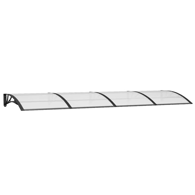 vidaXL - Deurluifel - 350x100 - cm - polycarbonaat - zwart