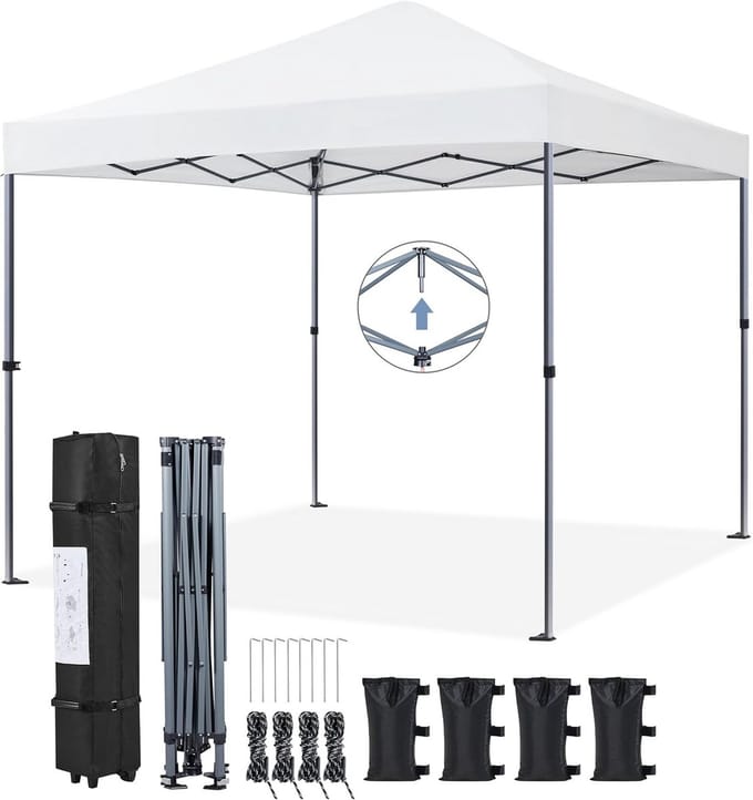 3x3m Pop-Up Partytent met UV-Bescherming en Waterdicht Materiaal