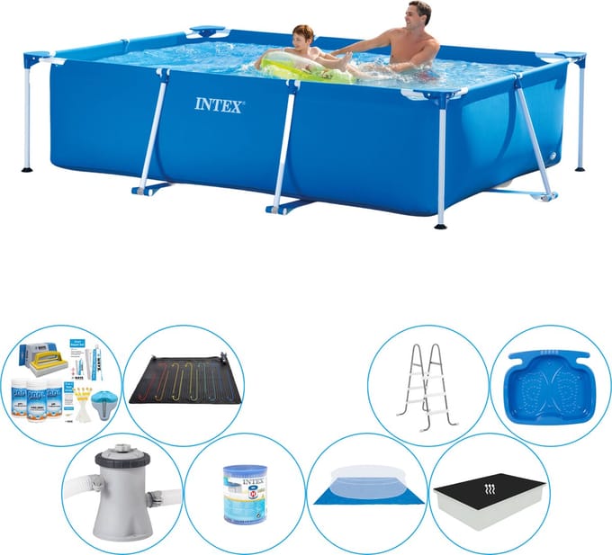 Frame Pool Rechthoekig 260x160x65 cm - Deluxe Zwembad Pakket