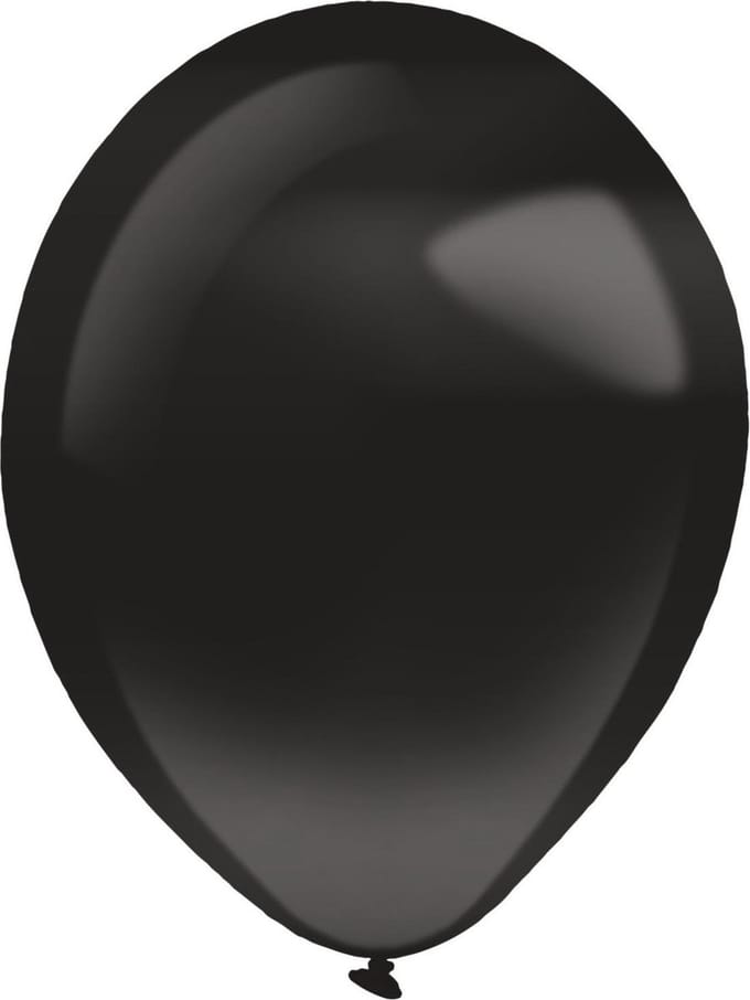 Amscan Ballonnen Pearl 12 Cm Latex Zwart 100 Stuks