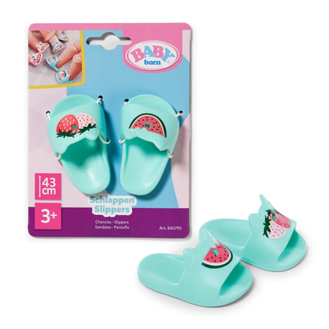 Baby Born Slippers 3 assorted 43cm