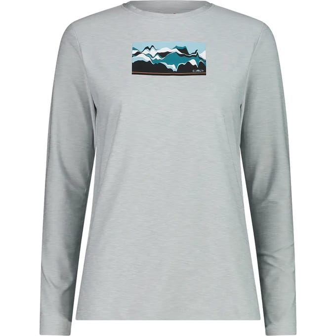 Cmp 33n2226 T-shirt Met Lange Mouwen Grijs L Vrouw