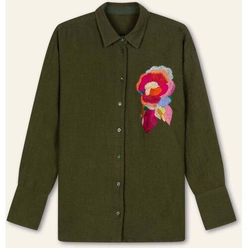 Oilily Barbara Blouse- maat46 Rifle Groen