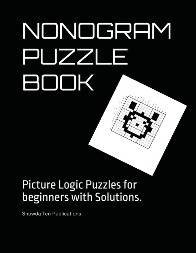 Nonogram Puzzelboek voor Beginners: Logische Prentpuzzels met Oplossingen (Picross & Griddlers)