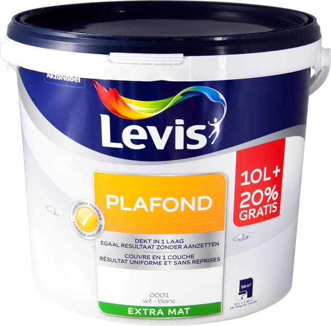 Levis - Plafond - Wit - 12 L