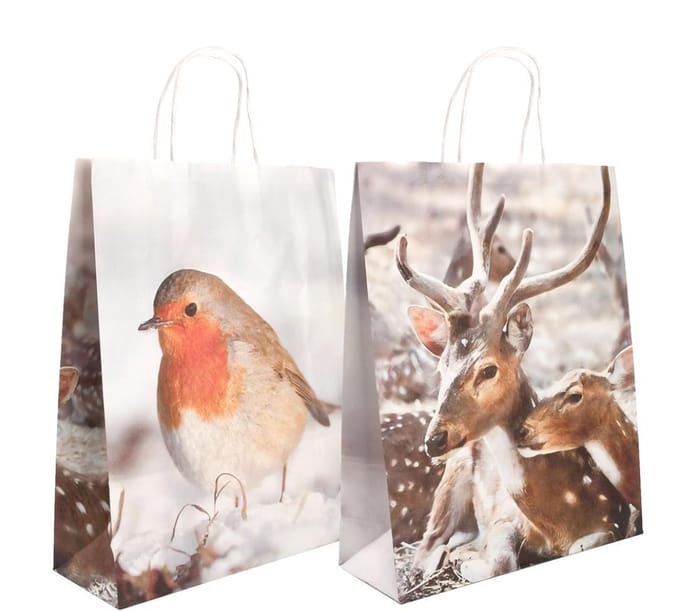 5x Esschert Design Shopper Hert 32 X 50 Cm Papier