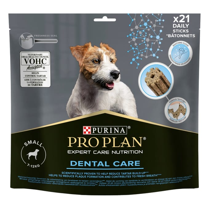 345g PURINA PRO PLAN Dental Care voor kleine honden hondensnacks