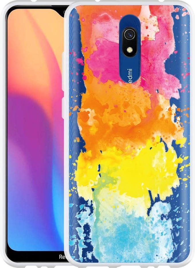 Xiaomi Redmi 8A Hoesje Color Splatters