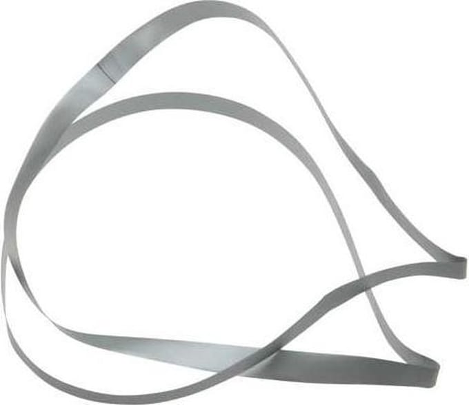 Versierelastiek Vinyl Stretch Zilver 50,8cm (50 stuks)