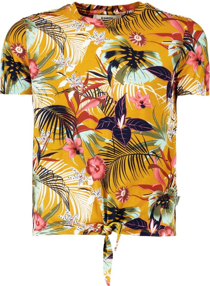 GARCIA Meisjes T-shirt Geel - Maat 140/146