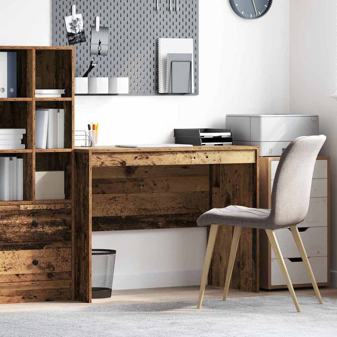 vidaXL - Bureau - Oudhout - 100 - x - 50 - x - 76 - cm