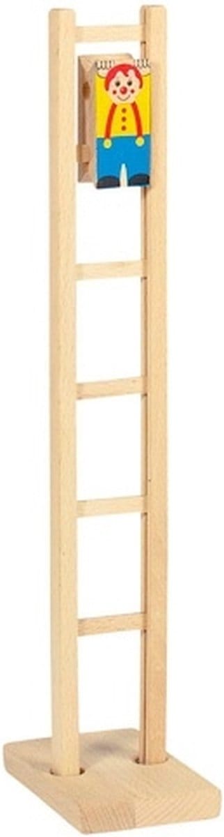 GOKI Ladderacrobaat - Clown - 40 Cm - Hout - 3 Jaar