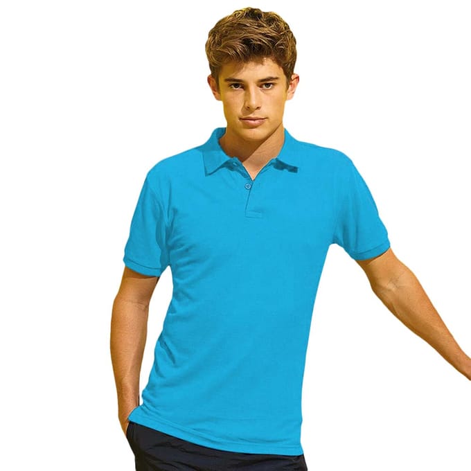 Asquith & Fox Heren Poloshirt met korte mouwen Prestatiemengsel (Turquoise)