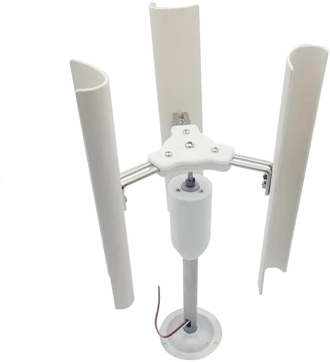 Windturbine Model - Energie Generator - Modelbouw Project - Driefase Magneet - 42cm Hoog - Zwart