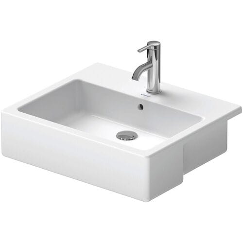 Duravit Vero semi-recessed washbasin with 1 tap hole 0314550000