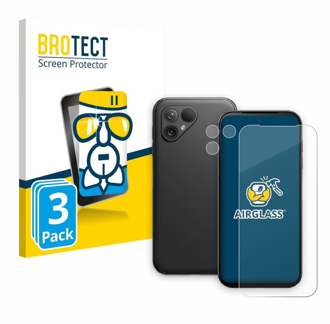 Screenprotector 3 Stuks voor Fairphone 5 (Voor+Camera) Beschermglas transparant