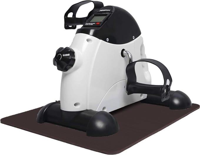 Pedaaltrainer met display - Mini hometrainer - Lichaamsoefening - Stil en compact - 3.43 kg - Zwart