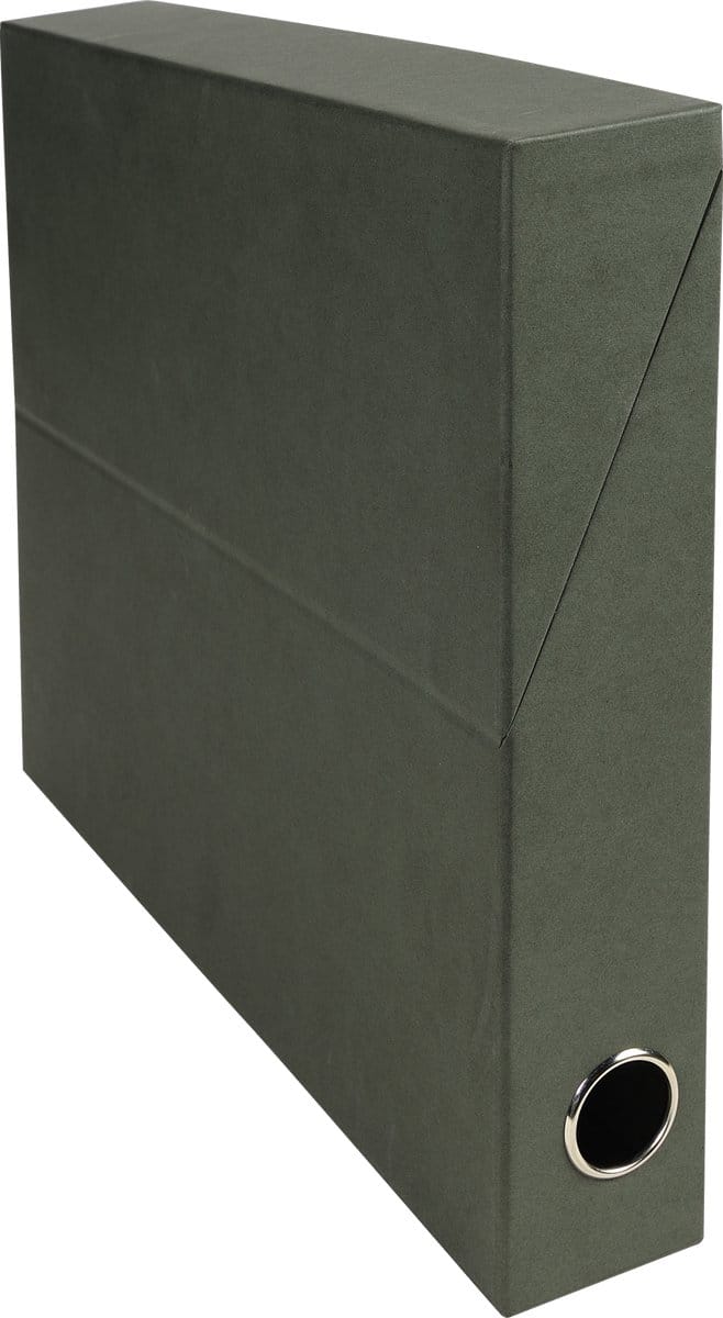 Exacompta 5x Transportdoos Rug 50mm - Donkergroen - 83123E