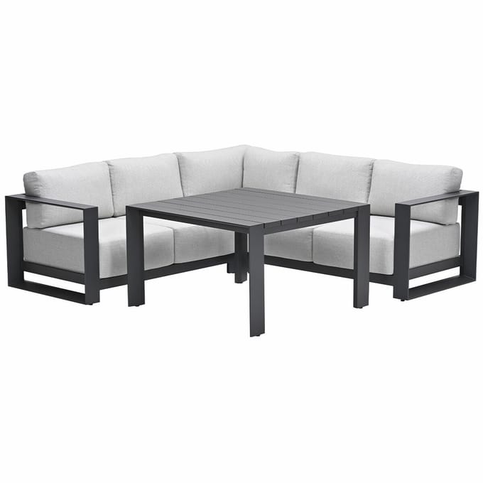 Garden Impressions Malakka lounge dining set 4-delig - valley sand