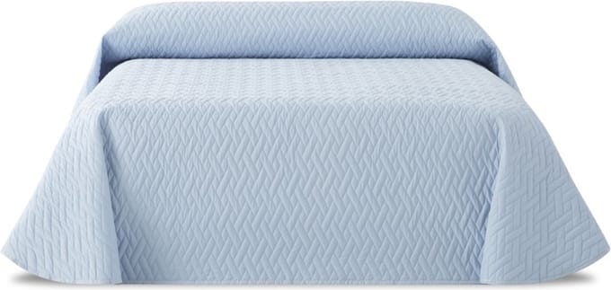 Waterproof bedsprei - Kinderledikant - urine bestendig - Spreimaat 70/140cm - Lichtblauw