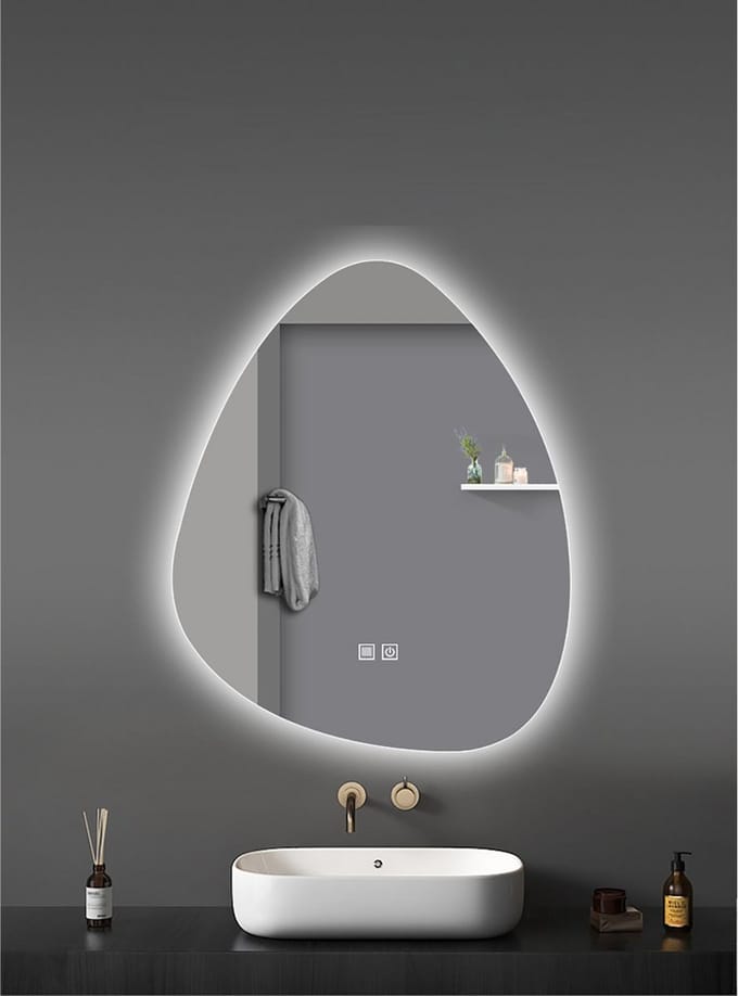 ALONI 'UOVO' LEDSPIEGEL MET ANTI-CONDENS (80X60CM)