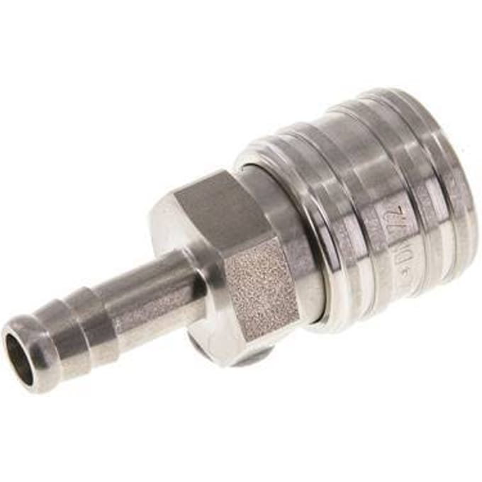 RVS DN 7.2 (Euro) Luchtkoppeling Snelkoppeling 9 mm Slangpilaar Double Shut-Off