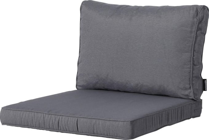 Madison - Loungekussen - Tuinkussen - Zitkussen - Rugkussen - 2-delig - 60 x 60cm - Panama Grijs