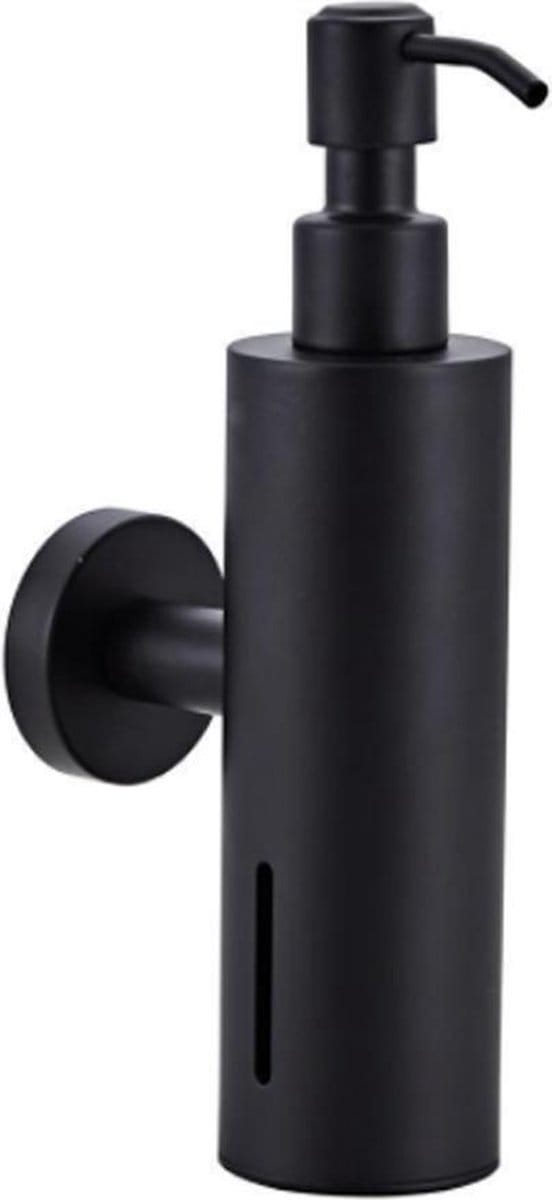 VDN Stainless Zeeppompje - Zeepdispenser wandmontage - Zwart - Hangend - RVS