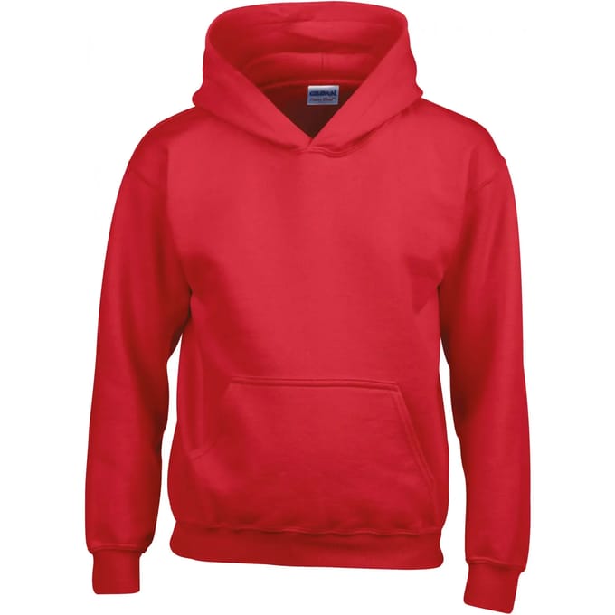 Gildan Heavy Blend™ Classic Fit Youth Hooded Sweatshirt GI18500B - Red - 7/8 years (M)
