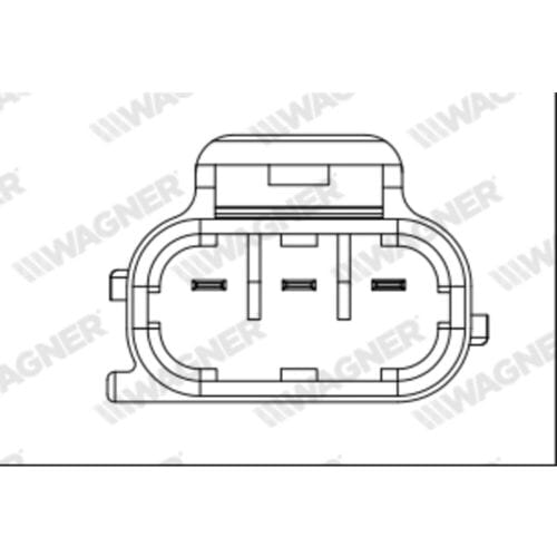 Sensor, smoorkleppenverstelling WAGNER THR00035