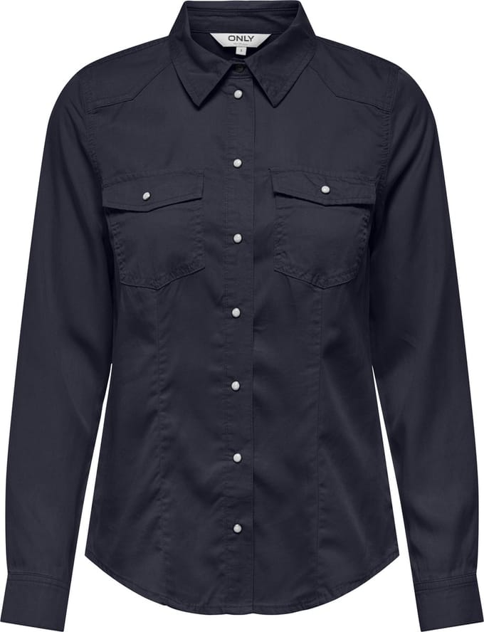 ONLY - ONLALEXA COLOUR LS SHIRT WVN - Dames - Blouses